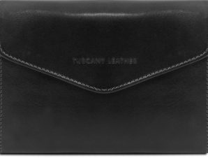 Γυναικείο Πορτοφόλι Δερμάτινο 140786 Μαύρο Tuscany Leather