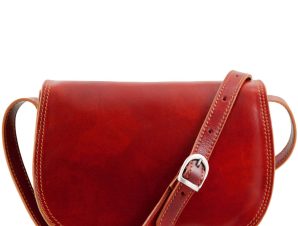 Γυναικεία Τσάντα Δερμάτινη Isabella Κόκκινο Tuscany Leather
