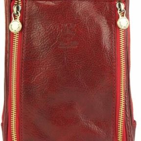 Δερμάτινη Τσάντα Πλάτης Harvey Sling Firenze Leather 60003 Κόκκινο