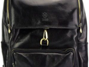 Δερμάτινο Backpack Connor Firenze Leather 60005 Μαύρο