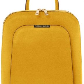 Τσάντα Πλάτης Δερμάτινη TL Bag Tuscany Leather TL141631 Κίτρινο