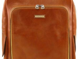 Ανδρική Τσάντα Πλάτης Δερμάτινη Bangkok 13.3 ίντσες Tuscany Leather TL141793 Μελί
