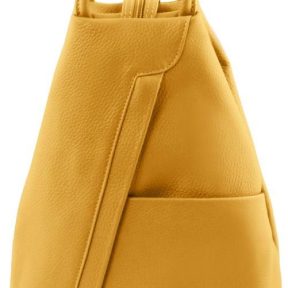 Γυναικείο Τσαντάκι Δερμάτινο Shanghai Tuscany Leather TL141881 Κίτρινο