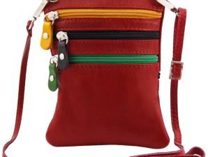 Γυναικείο Τσαντάκι Δερμάτινο Tuscany Leather TL141094 Κόκκινο