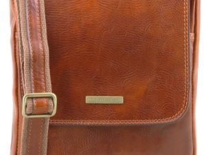 Ανδρικό Τσαντάκι Δερμάτινο John Tuscany Leather TL141408 Μελί