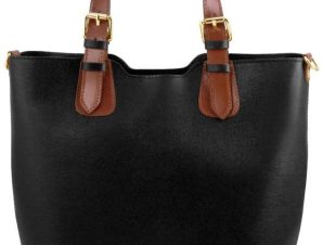 Γυναικεία Τσάντα Δερμάτινη Tuscany Leather TL141696 Μαύρο
