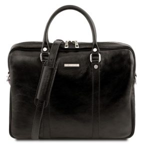 Γυναικεία Τσάντα Laptop 15.6″ Δερμάτινη Prato TL141283 Μαύρο Tuscany Leather